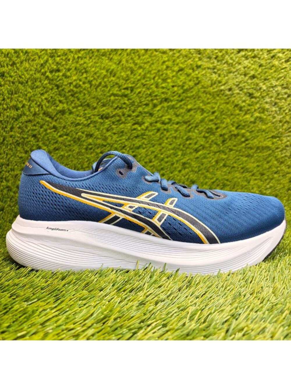 Asics Gel Excite 11 Mens Size 10 Blue Yellow Athletic Running Shoes Sneakers